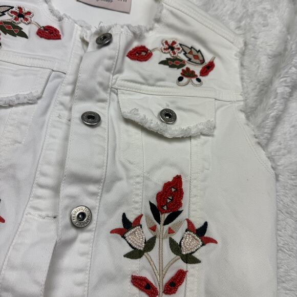 ALBERTA FERRETTI Denim Beaded Vest - Picture 4 of 9